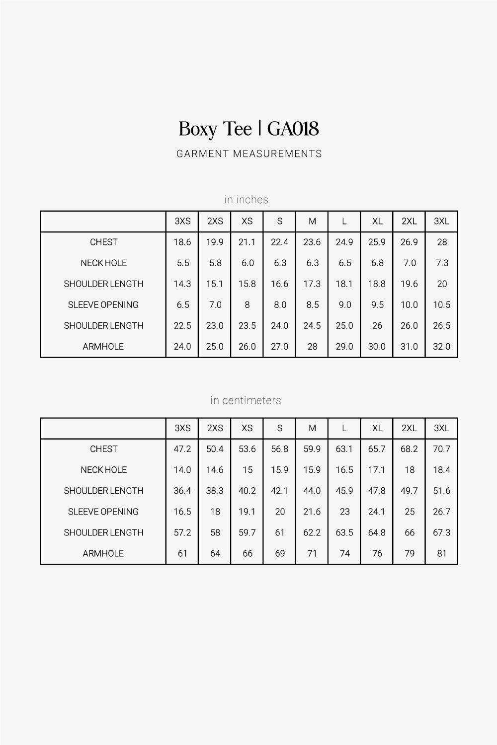 Boxy Tee Pattern