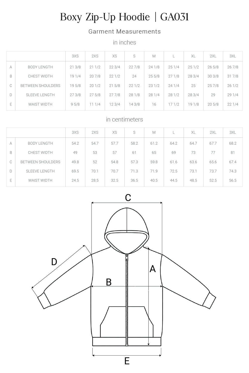 Boxy Zip-Up Hoodie DIY Kit