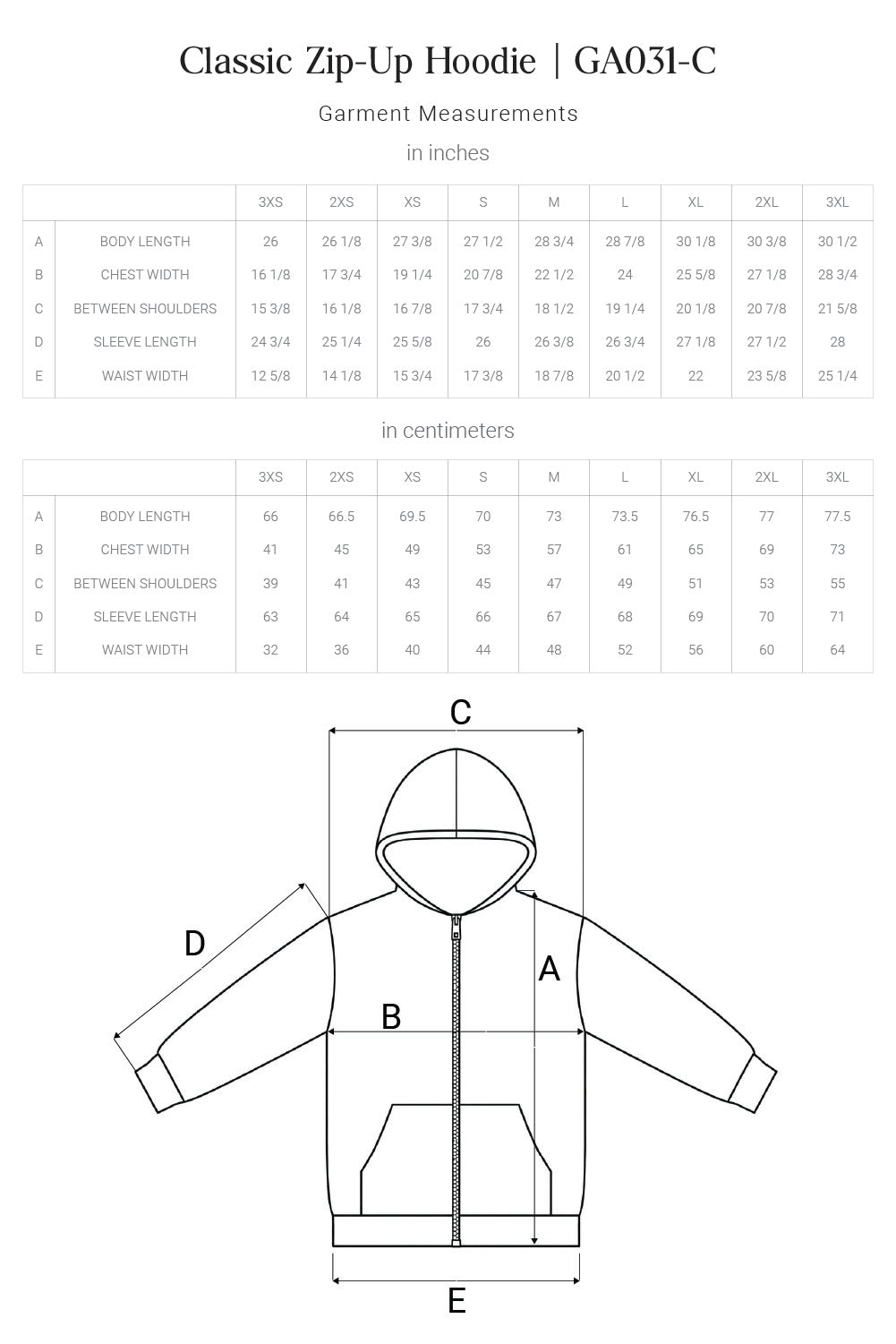 Classic Zip-Up Hoodie DIY Kit