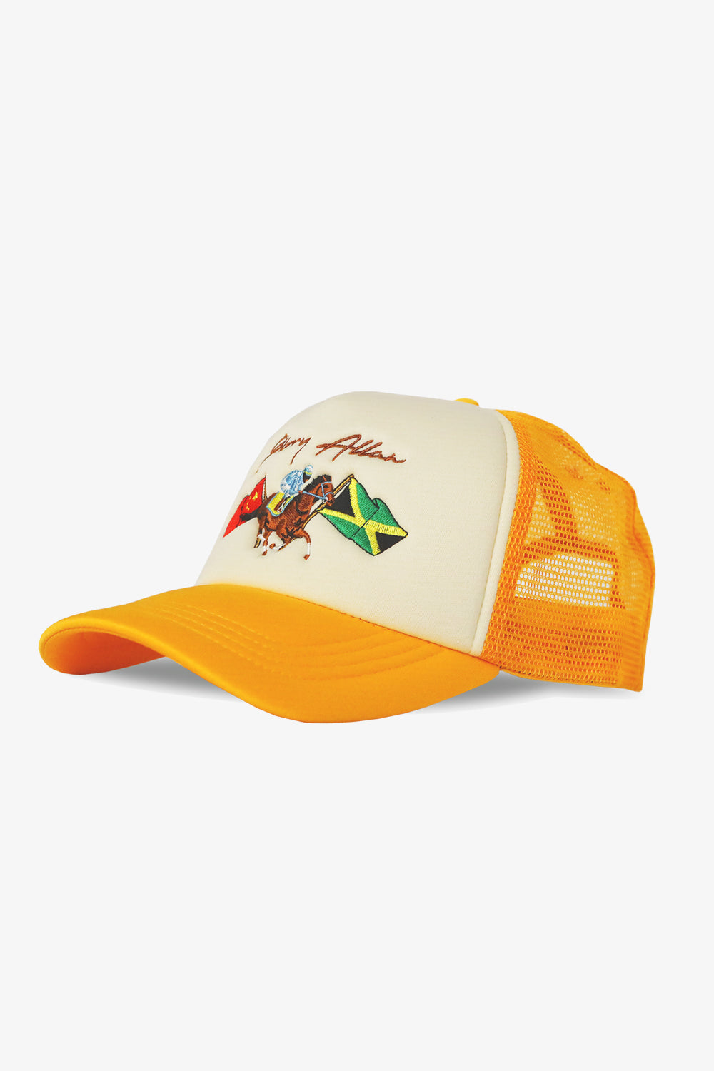 Yellow Trucker Cap Side View