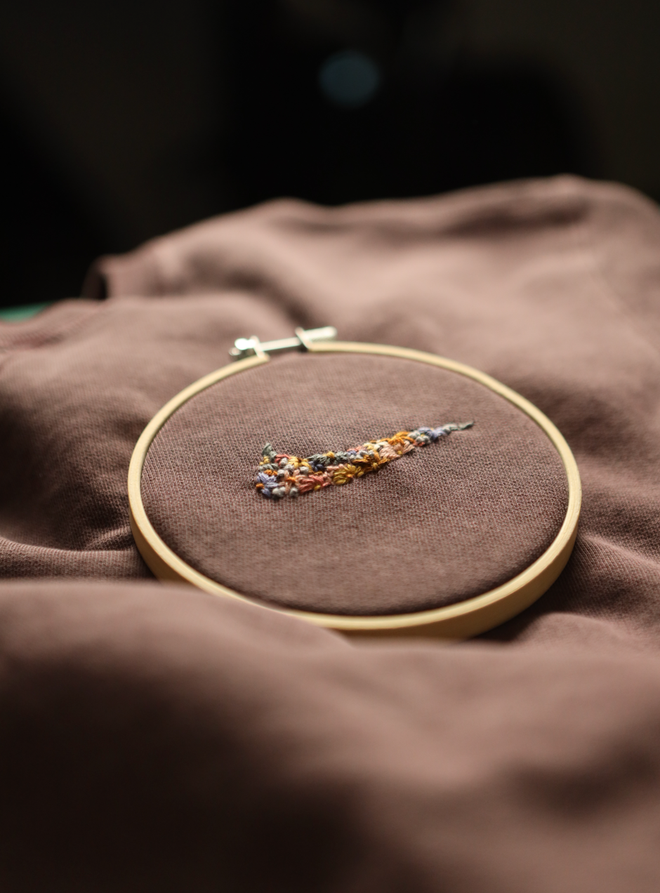 How to Embroider Nike Swoosh