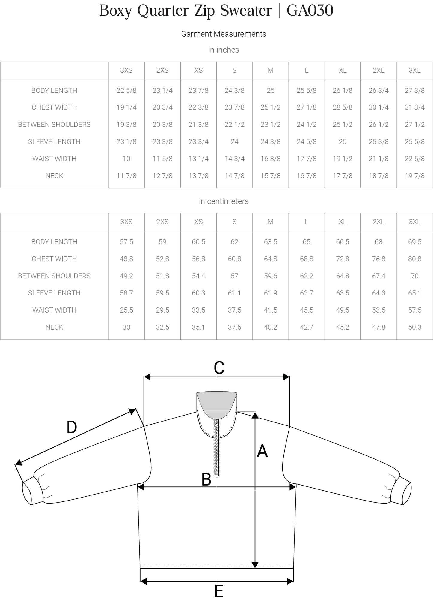 Boxy Quarter Zip Sweater DIY Kit