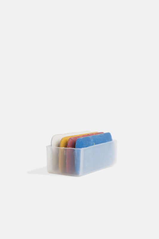 Trace patterns onto fabric easily with our rectangle, multi-colored chalk.