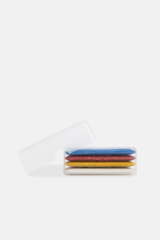 Trace patterns onto fabric easily with our rectangle, multi-colored chalk.