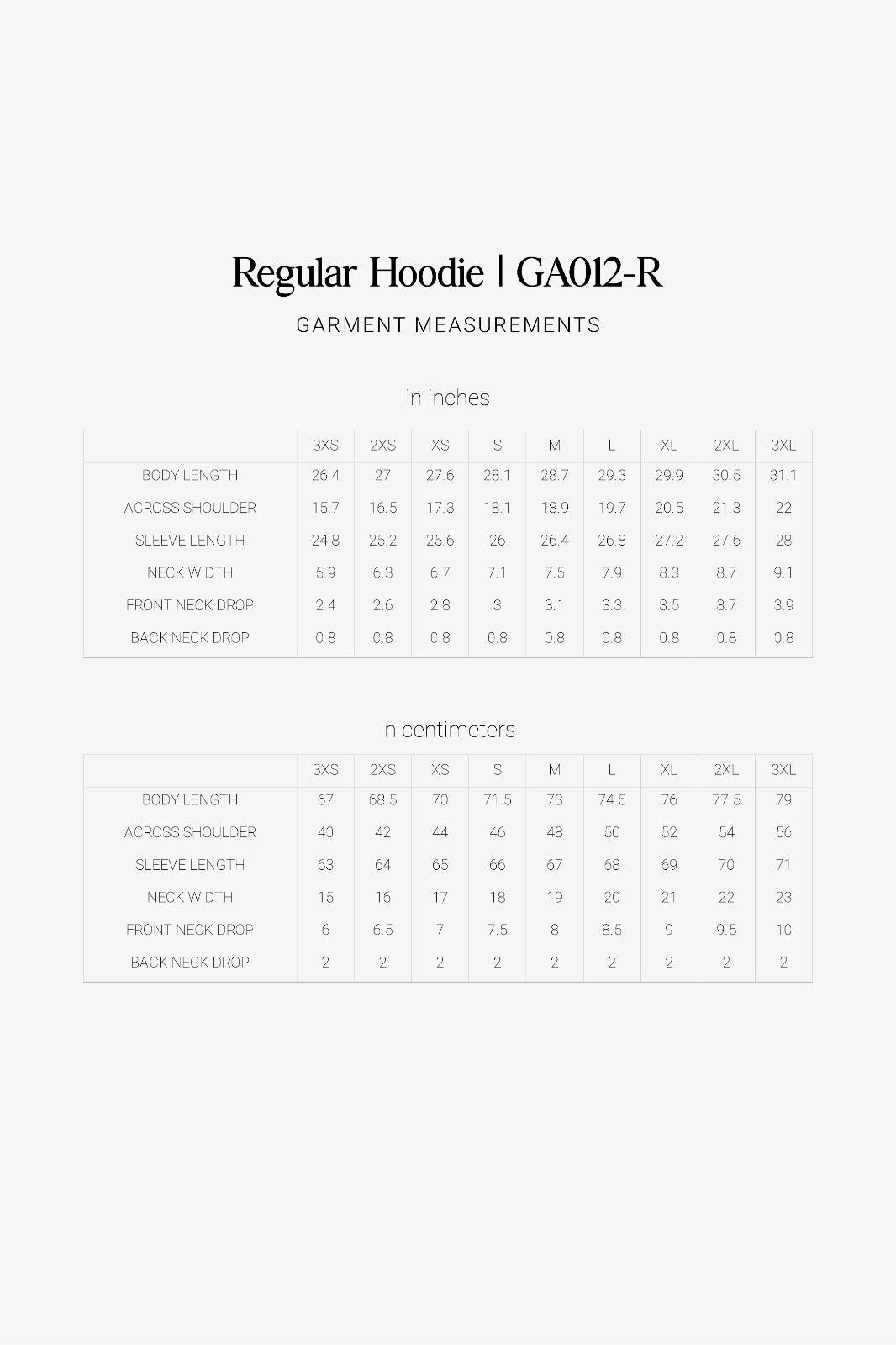 Regular Hoodie Pattern