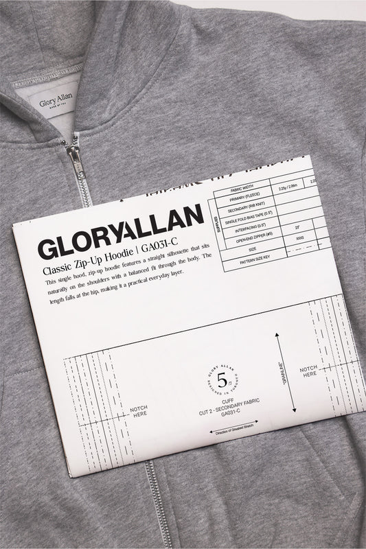 Classic Zip-Up Hoodie Pattern