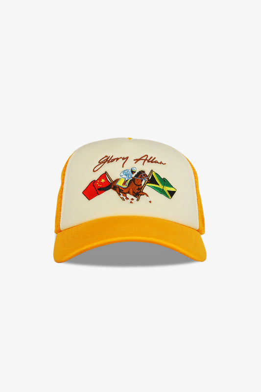 Lucky Day Yellow Trucker Cap